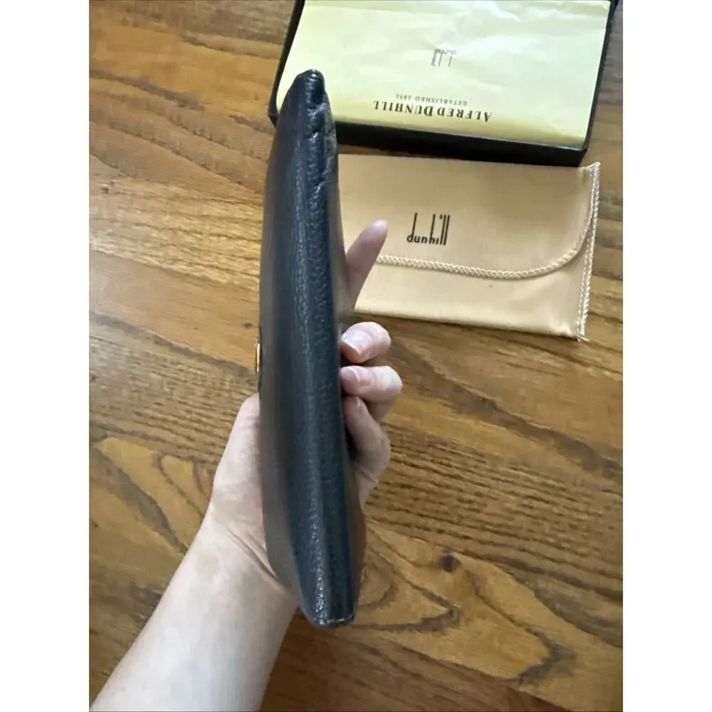 Vintage ALFRED DUNHILL Long Leather Wallet with ID Window - Boxed